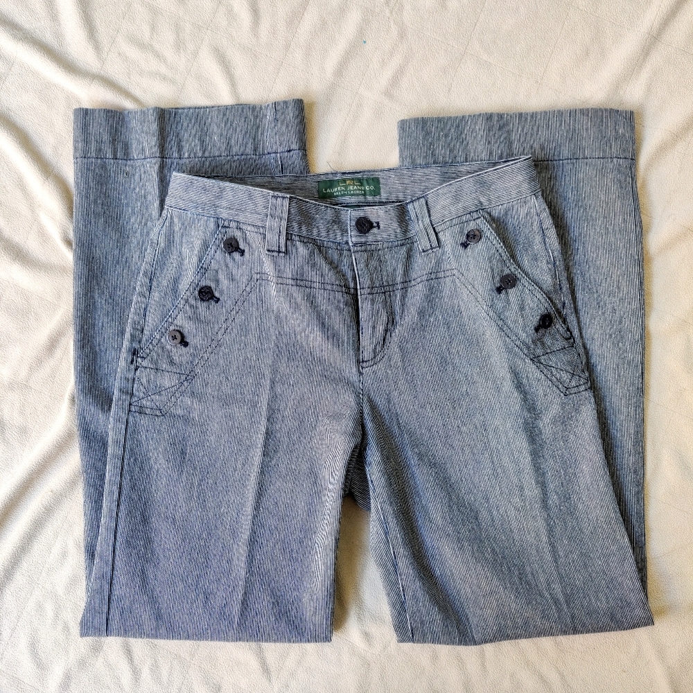 LRL Lauren Jeans Co Sailor Button Pants